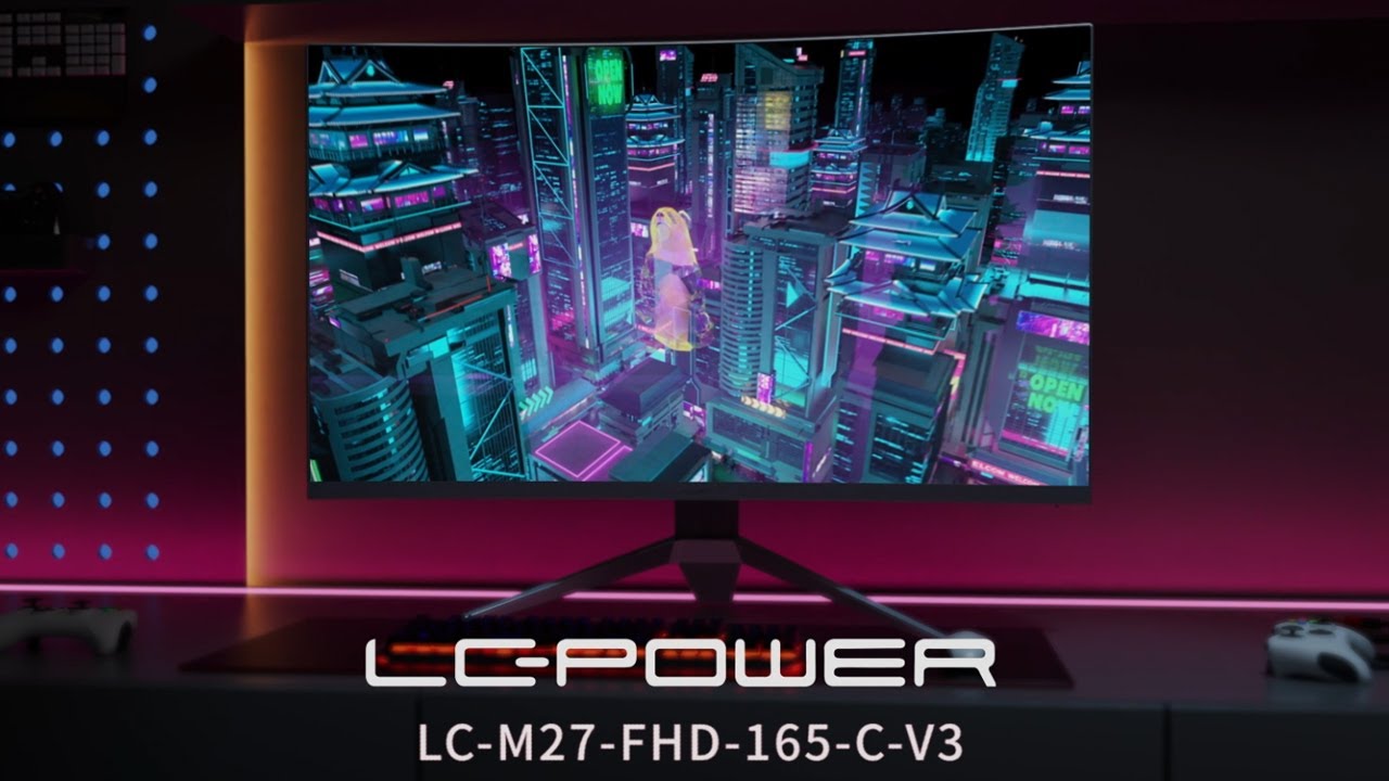 LC-Power Moniteur LC-M27-FHD-165-C-V3