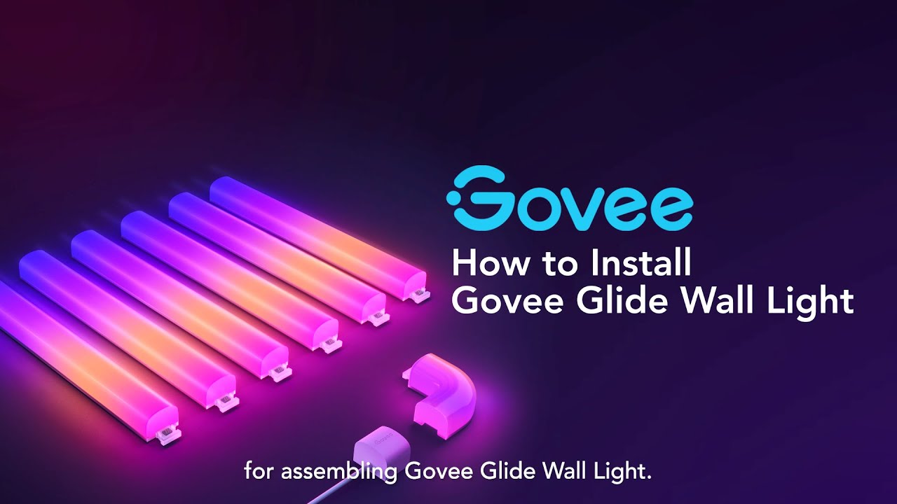 Govee Lampe murale Glide, 8+4, 2.4 m, RGBIC