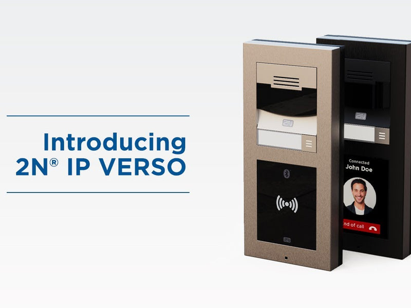 2N IP Türstation IP Verso 1 Ruf + HD Kamera silber