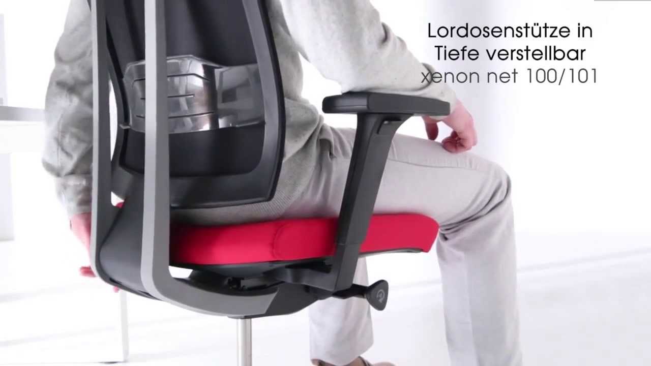 Profim Chaise de bureau Xenon Net 100S avec dossier en maille Gris foncé