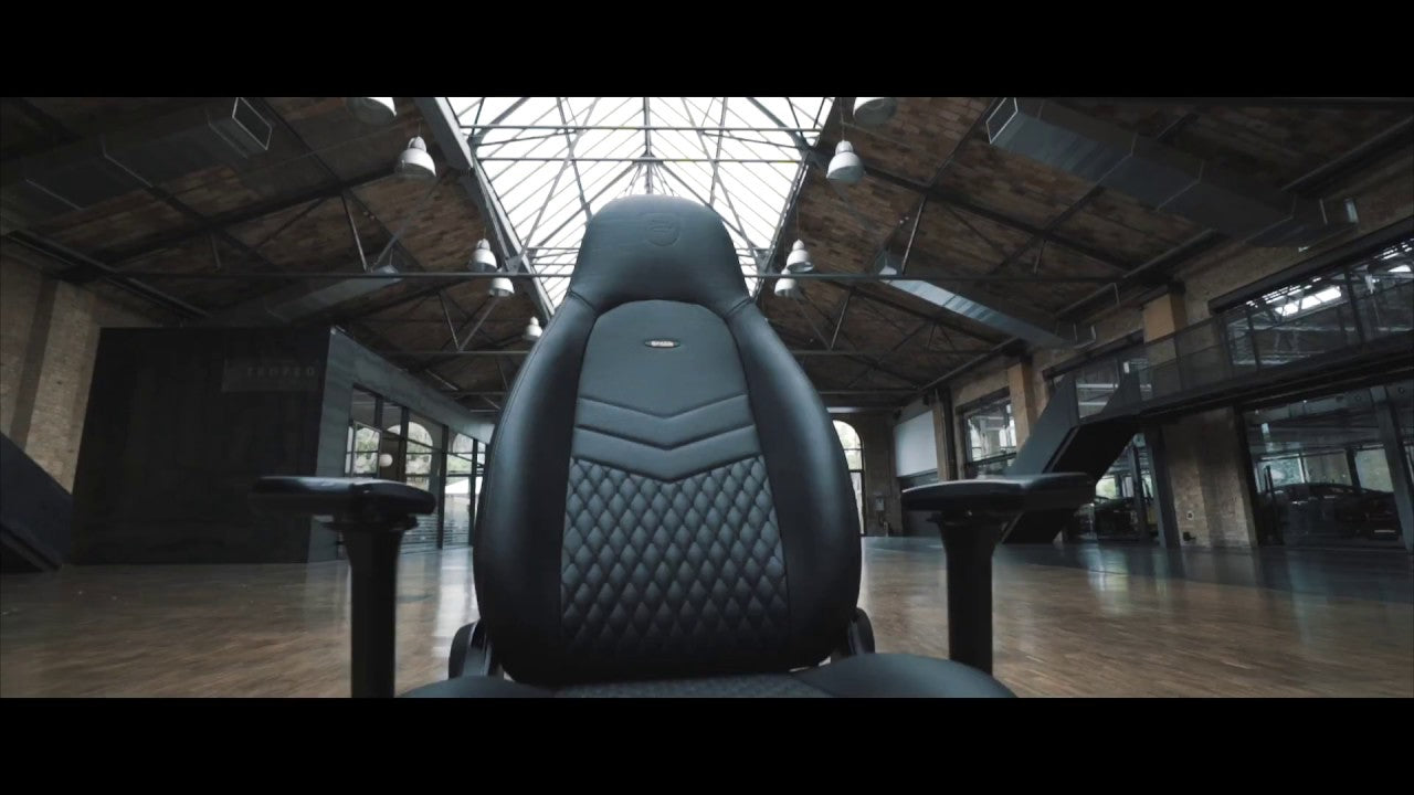 noblechairs Gaming-Stuhl ICON Echtleder Schwarz