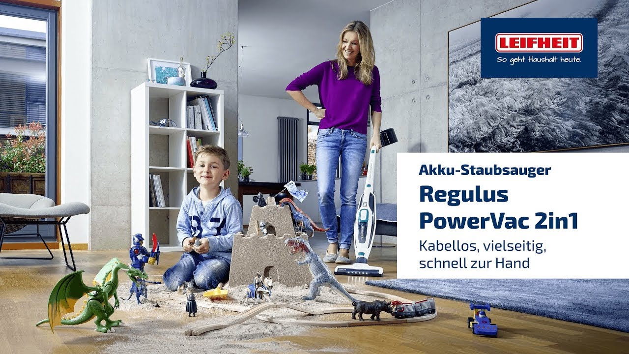 Leifheit Akku-Hand- und Stielsauger Regulus PowerVac 2in1 Weiss