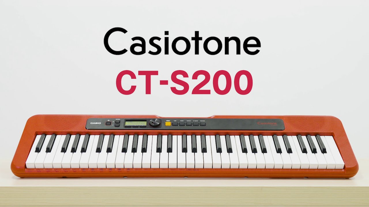 Casio Keyboard CT-S200BK Schwarz