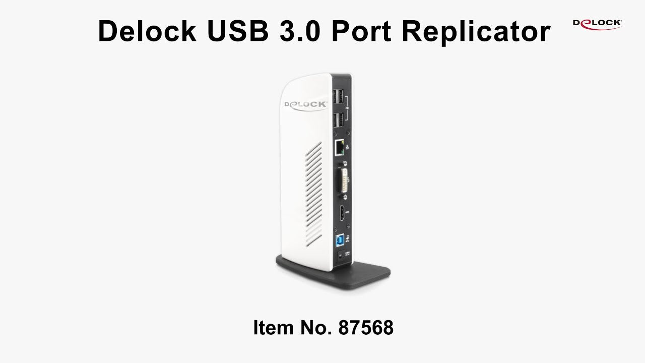 Delock Station d'accueil USB3.0 HDMI/DVI/USB2&3/LAN