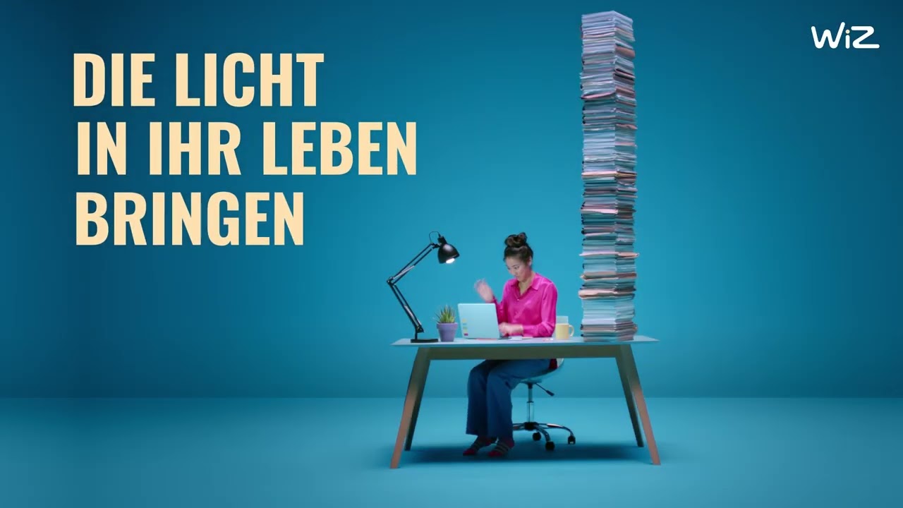 WiZ Superslim Tunable White Deckenleuchte 2450 lm Schwarz