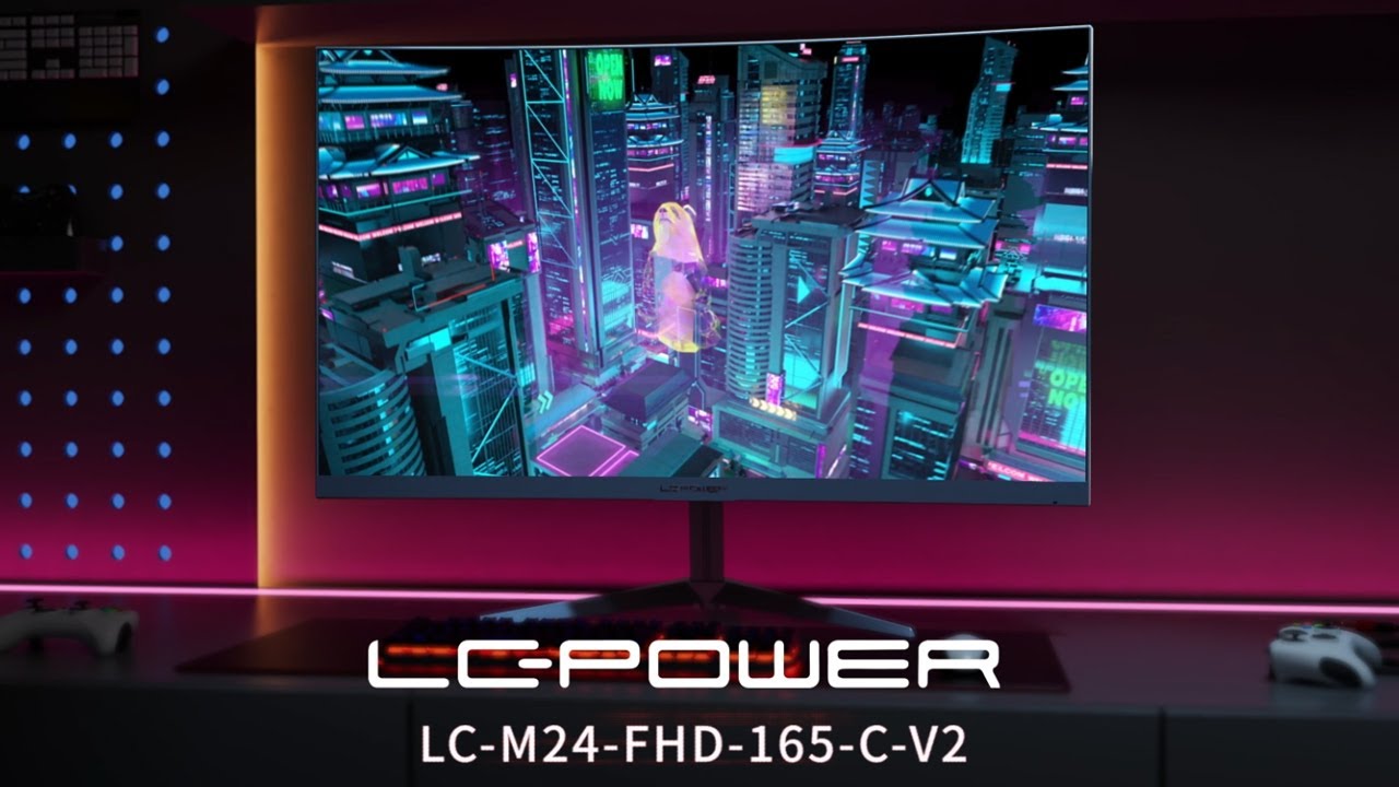 LC-Power Moniteur LC-M24-FHD-165-C-V2