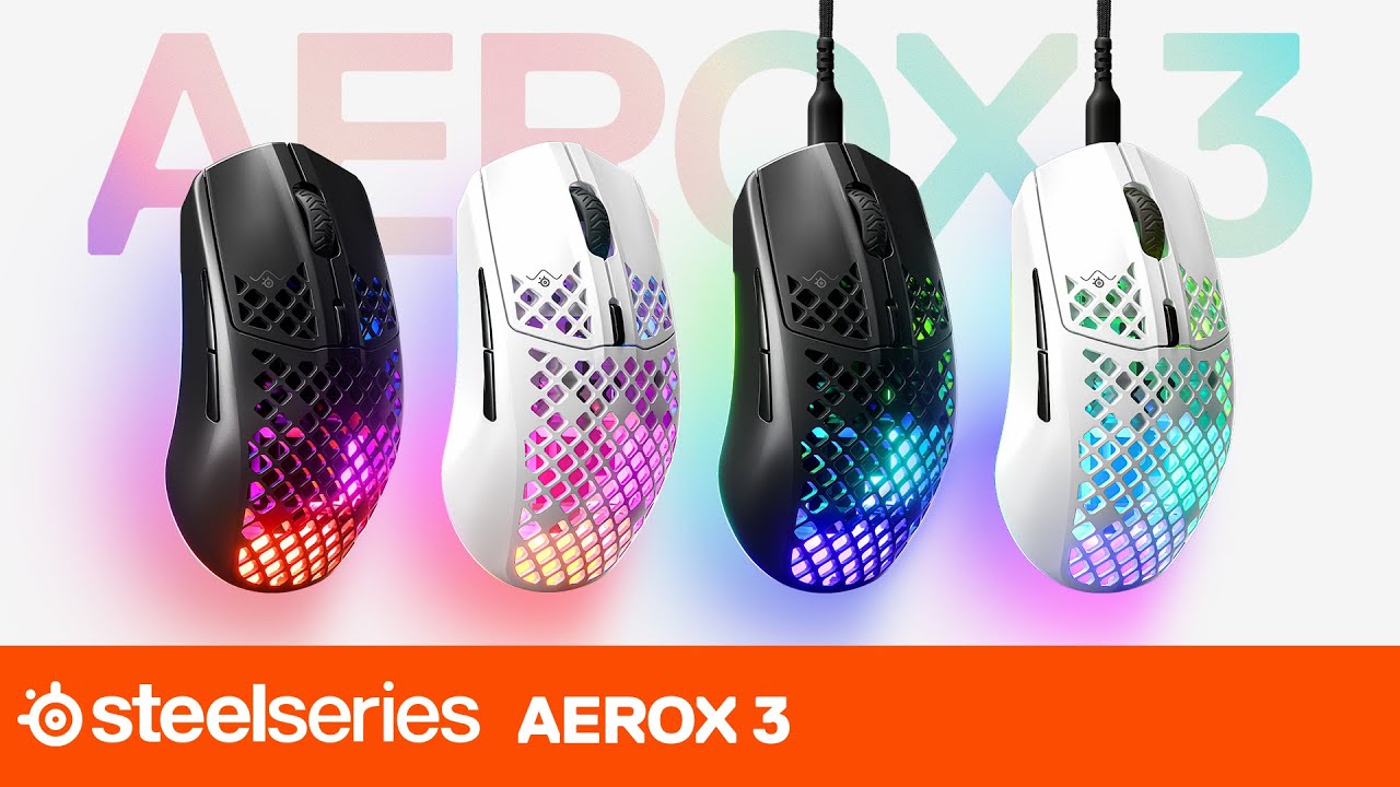 Steel Series Gaming-Maus Aerox 3 Weiss