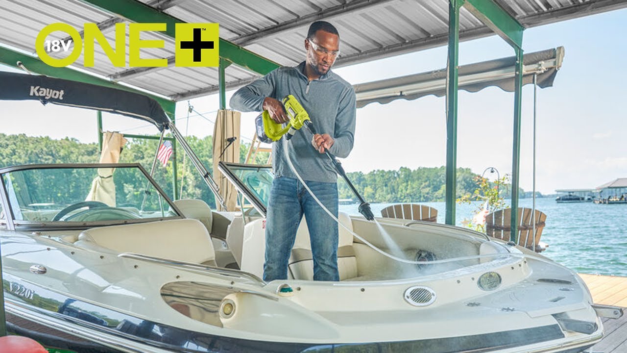 RYOBI Nettoyeur moyenne pression sur batterie RY18PW22A-0