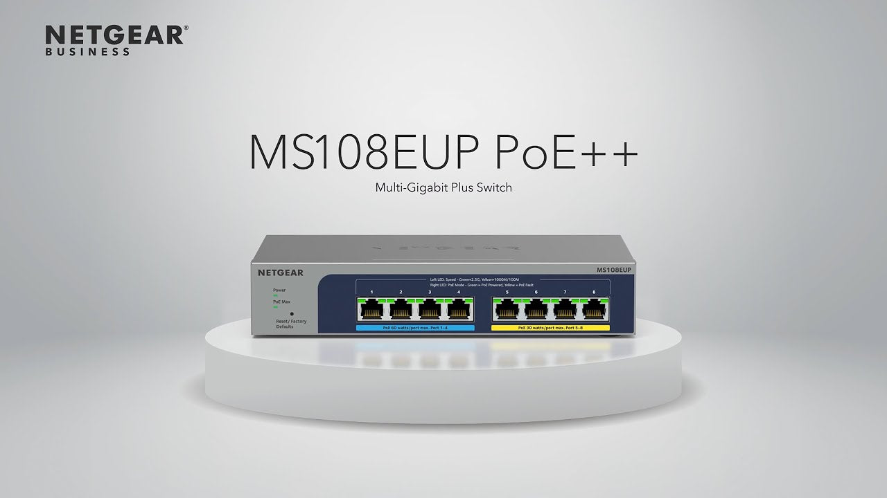 Netgear PoE++ Switch MS108EUP-100EUS 8 Port