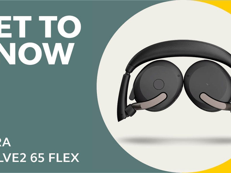 Jabra Headset Evolve2 65 Flex Duo MS, USB-C, inkl. Ladestation