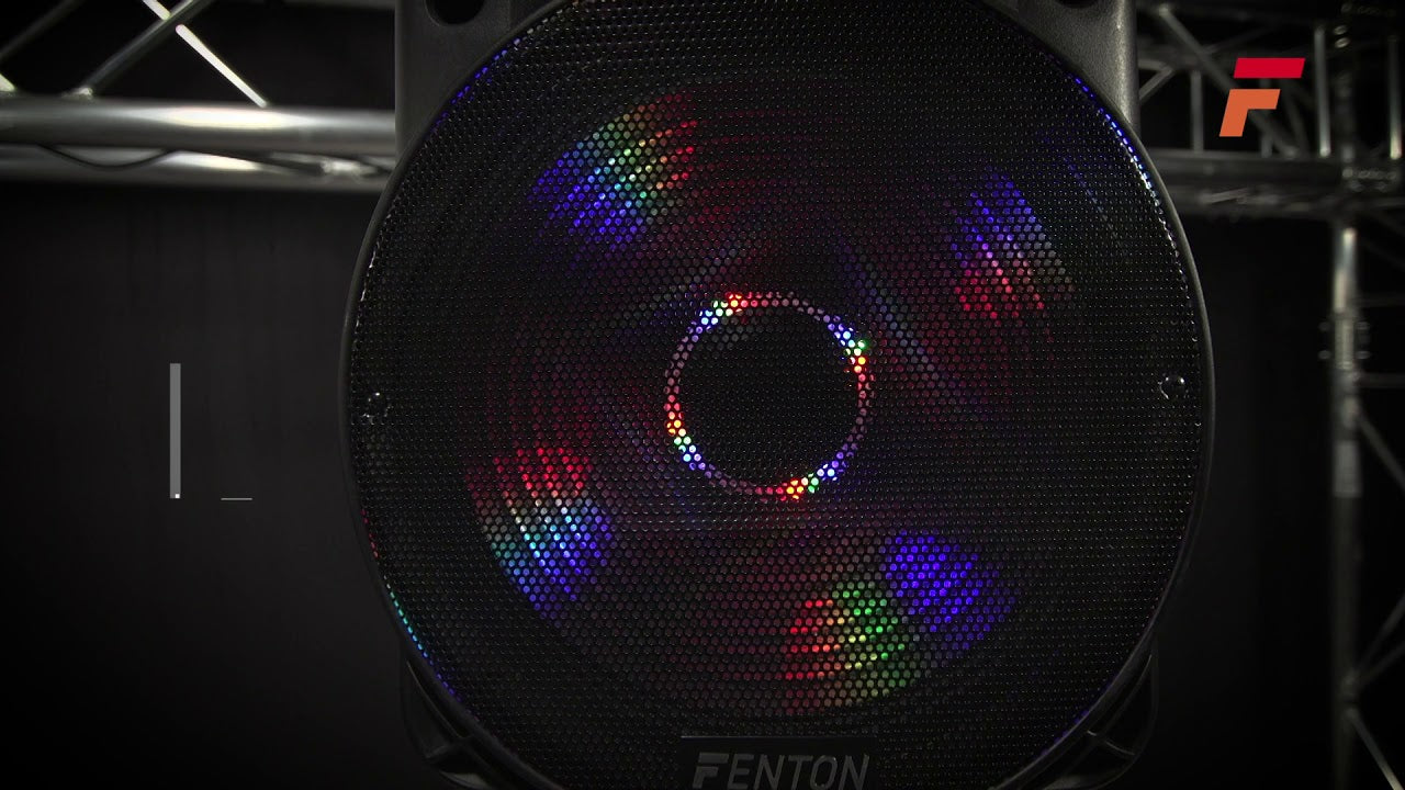 Fenton Haut-parleurs FT15LED Aktiv Trolley-Speaker