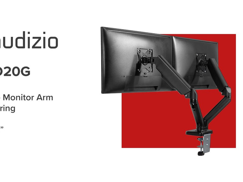 Audizio Tischhalterung MAD20G bis 9 kg – Schwarz