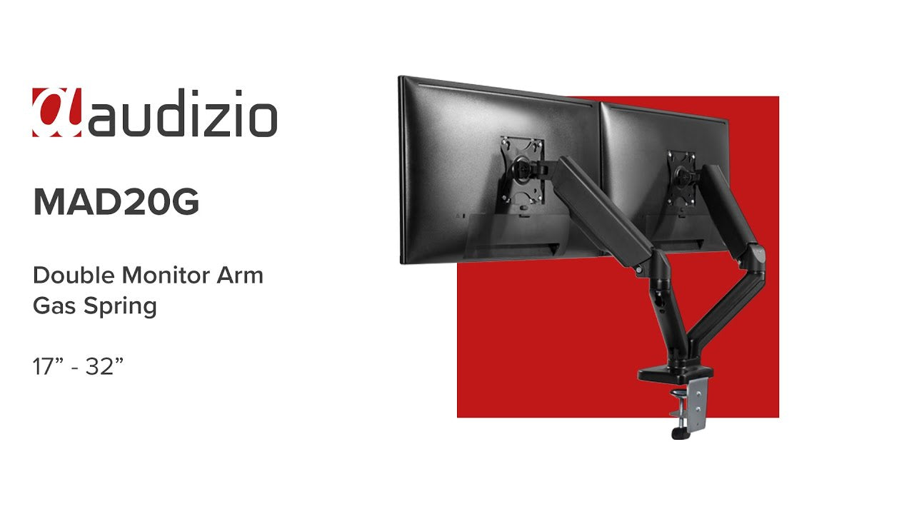 Audizio Tischhalterung MAD20G bis 9 kg – Schwarz