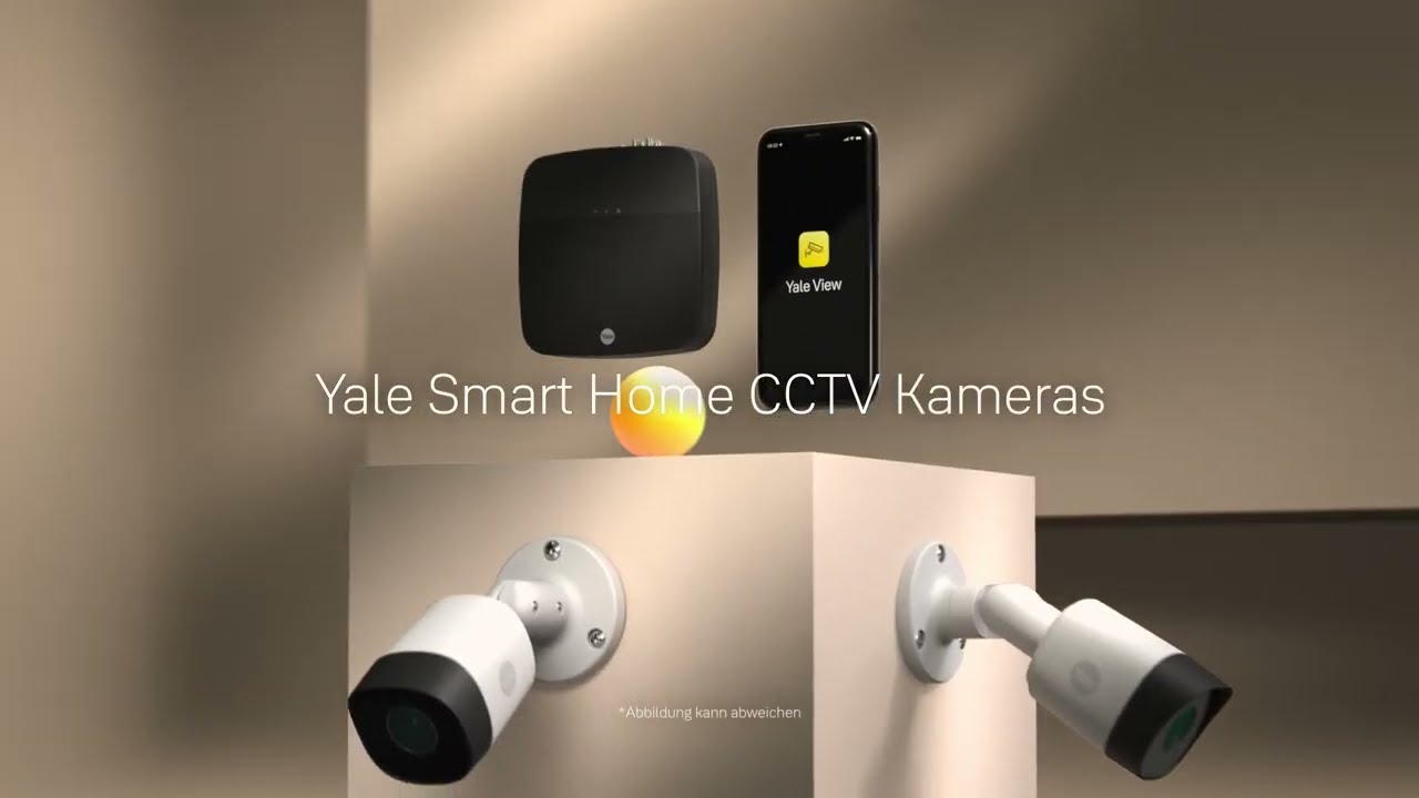 Yale Überwachungsset Outdoor CCTV-Kamera-Kit, 4 Stück