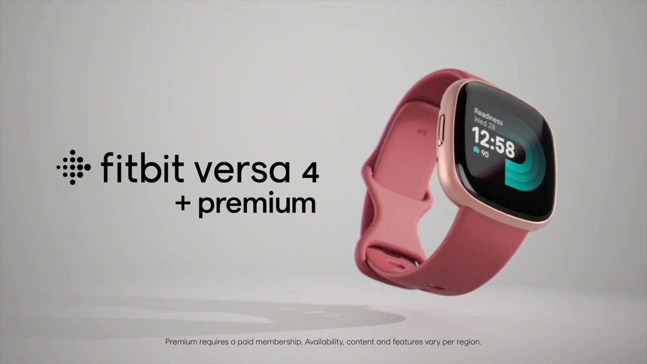 Fitbit GPS-Sportuhr Versa 4 Smartwatch Dunkelblau/Silber