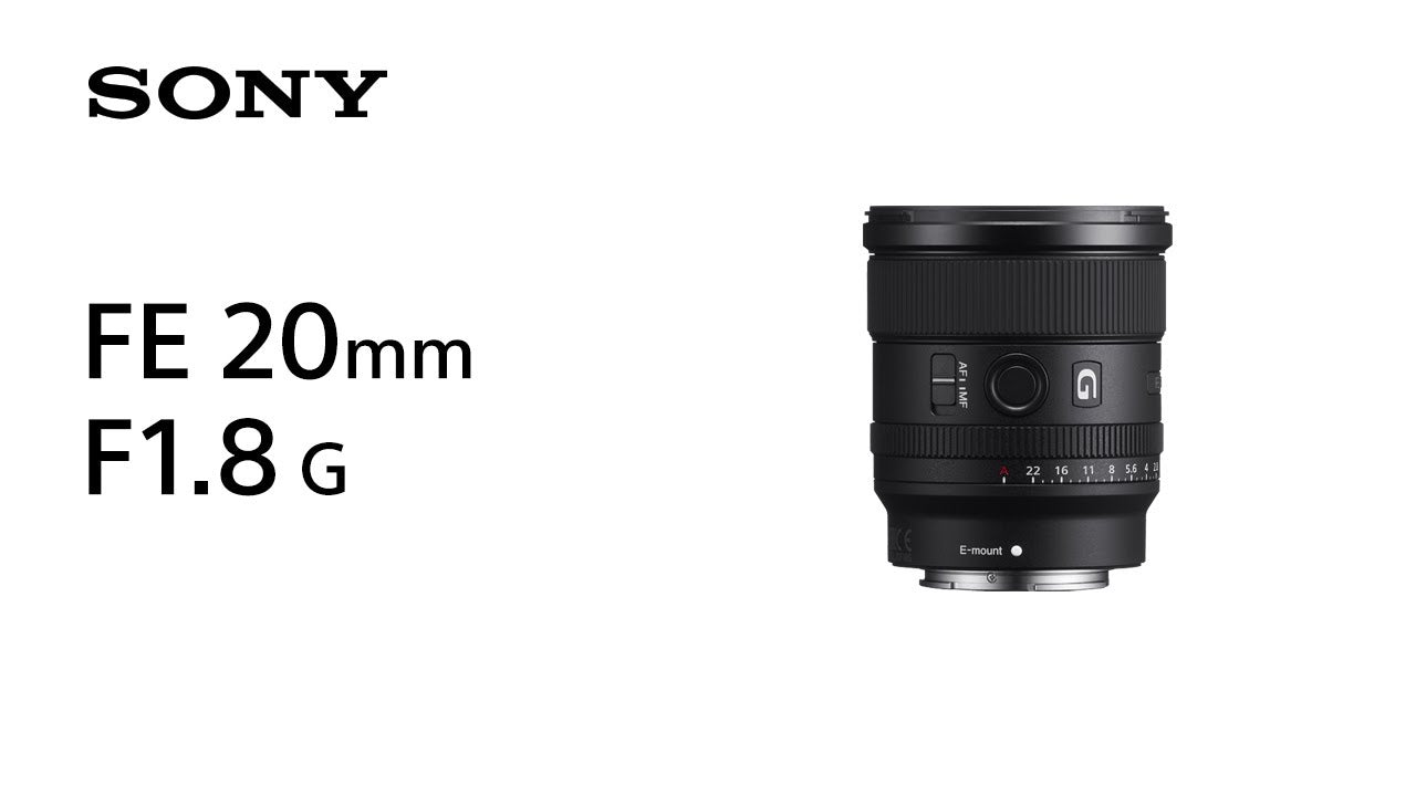 Sony Longueur focale fixe FE 20mm F/1.8 G – Sony E-Mount