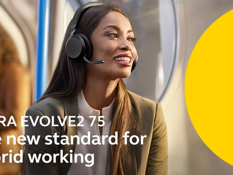 Jabra Casque Evolve2 75 Duo MS USB-C, Noir