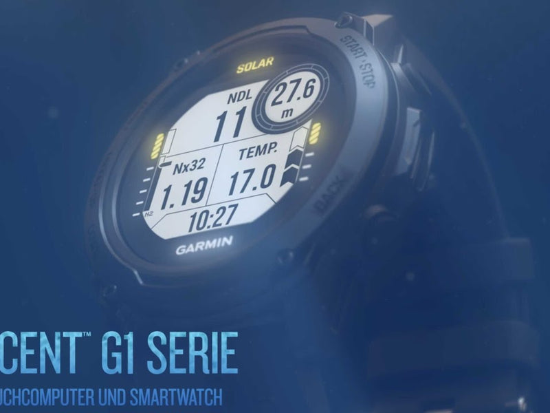 GARMIN Sportuhr Descent G1 Hellgrau/Grau