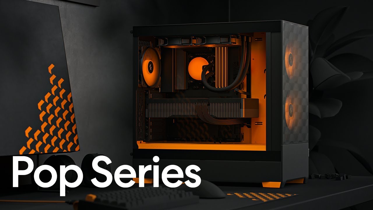 Fractal Design PC-Gehäuse Pop Air RGB TG Orange