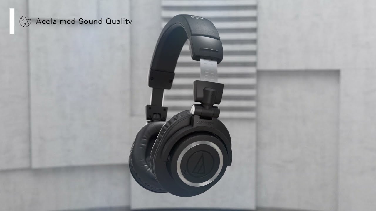 Audio-Technica Over-Ear-Kopfhörer ATH-M50xBT2 Schwarz