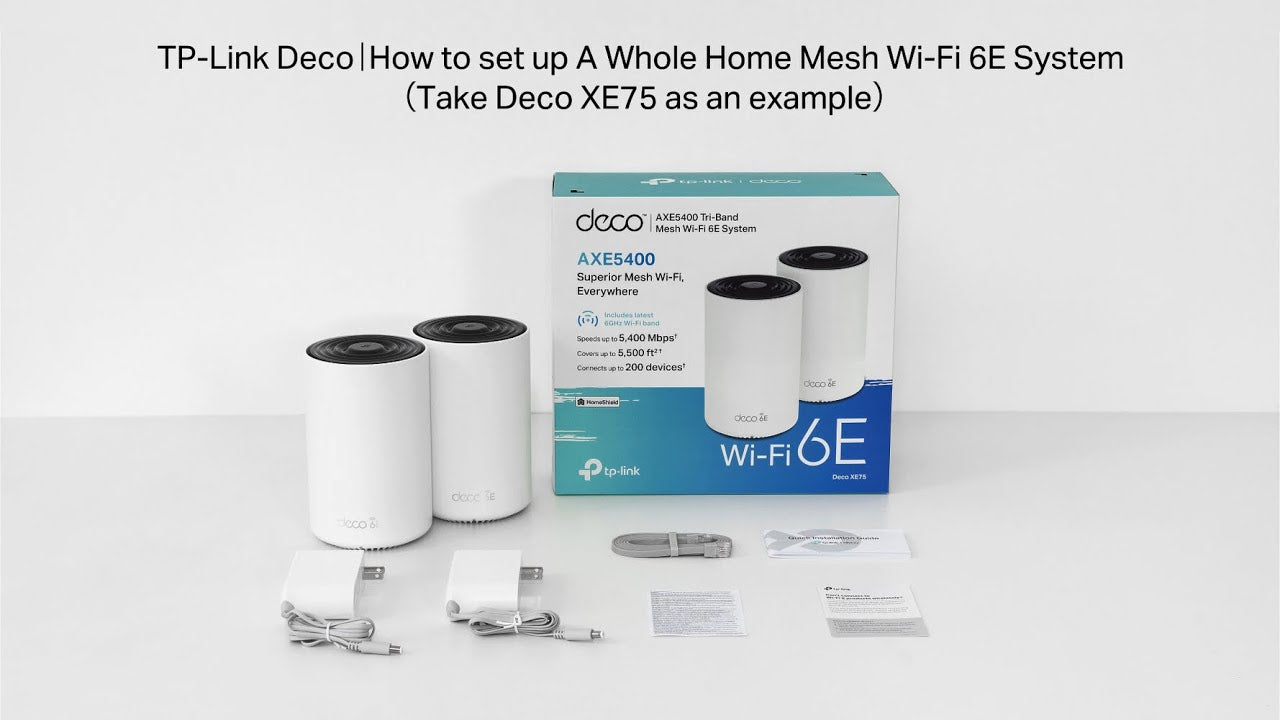 TP-Link Mesh-System Deco XE75 Home 3er Set