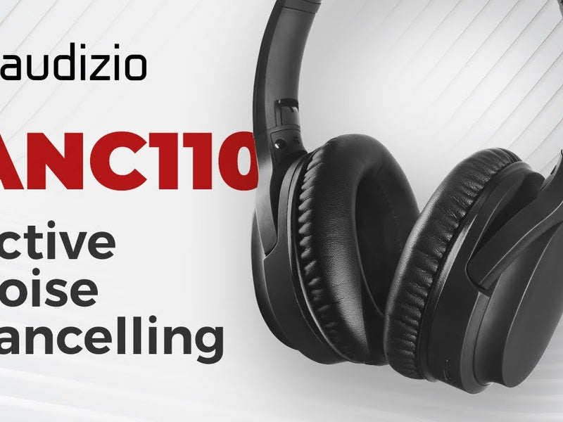 Audizio Wireless On-Ear-Kopfhörer ANC110 Schwarz