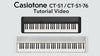 Casio Keyboard CT-S1-76 Weiss